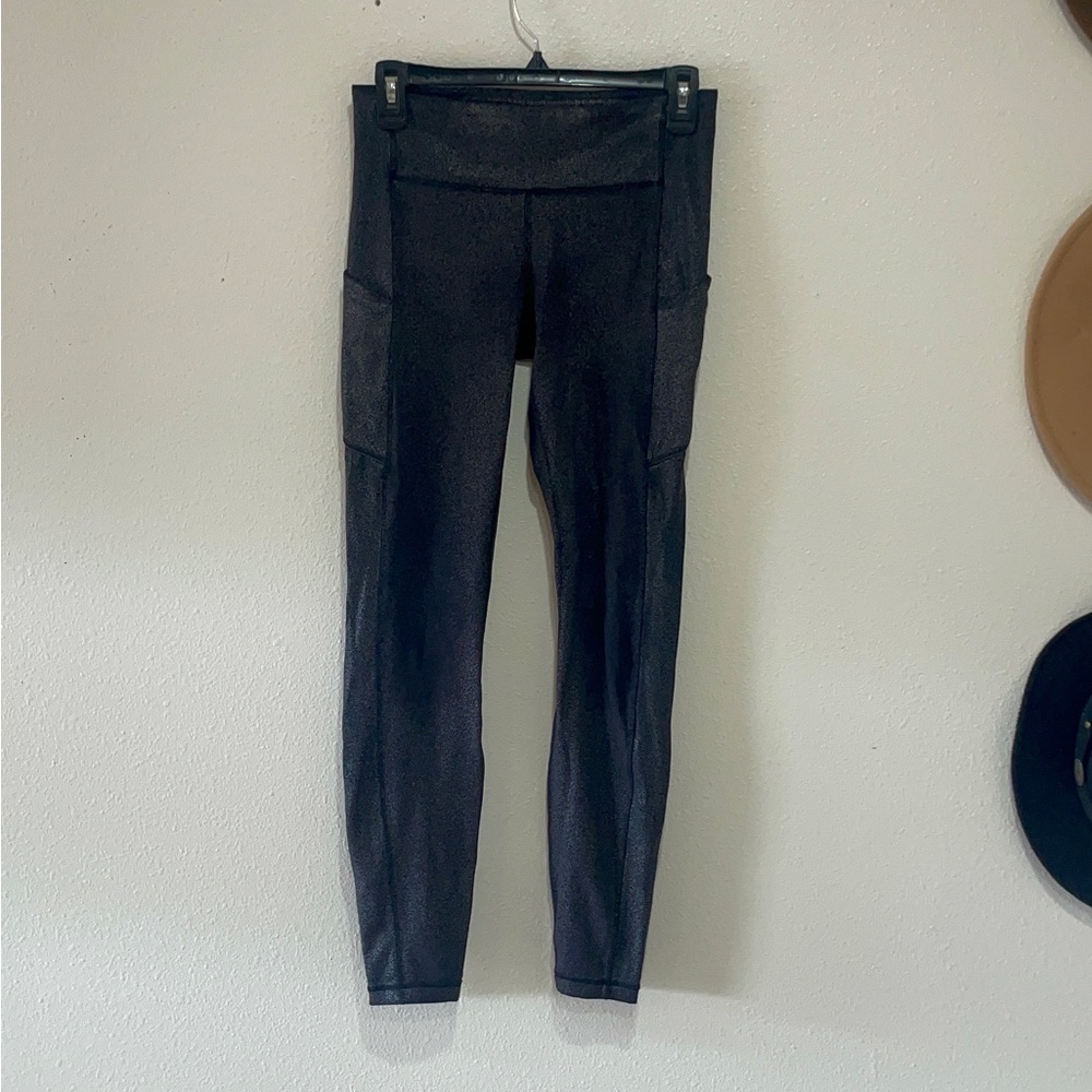 lululemon athletica black speckled Women's Leggings